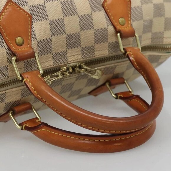 LOUIS VUITTON Damier Azur Speedy Bandouliere 30 Bag 2way N41052 LV Auth 130986 - Picture 8 of 16